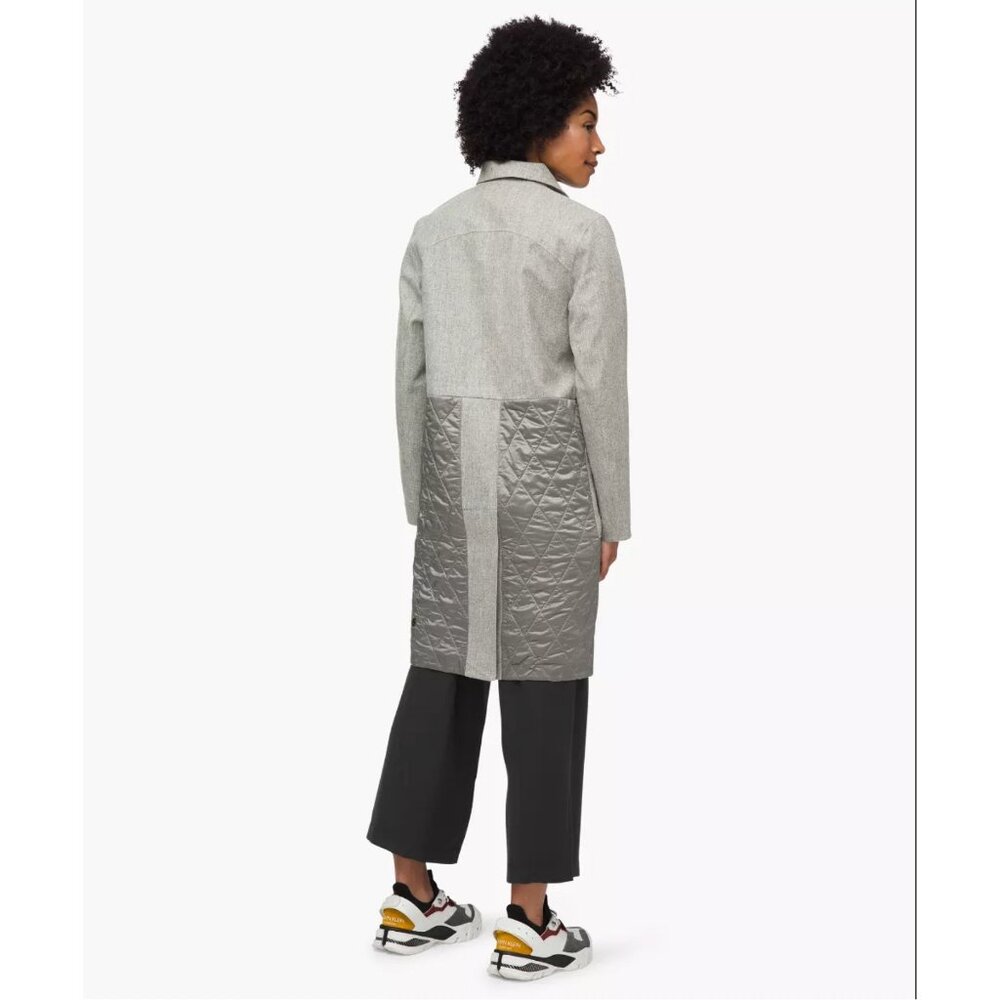 NWT LULULEMON Roam Far Wool Coat 10 Waterproof Primaloft Tech Quilted Bottom - Picture 3 of 6